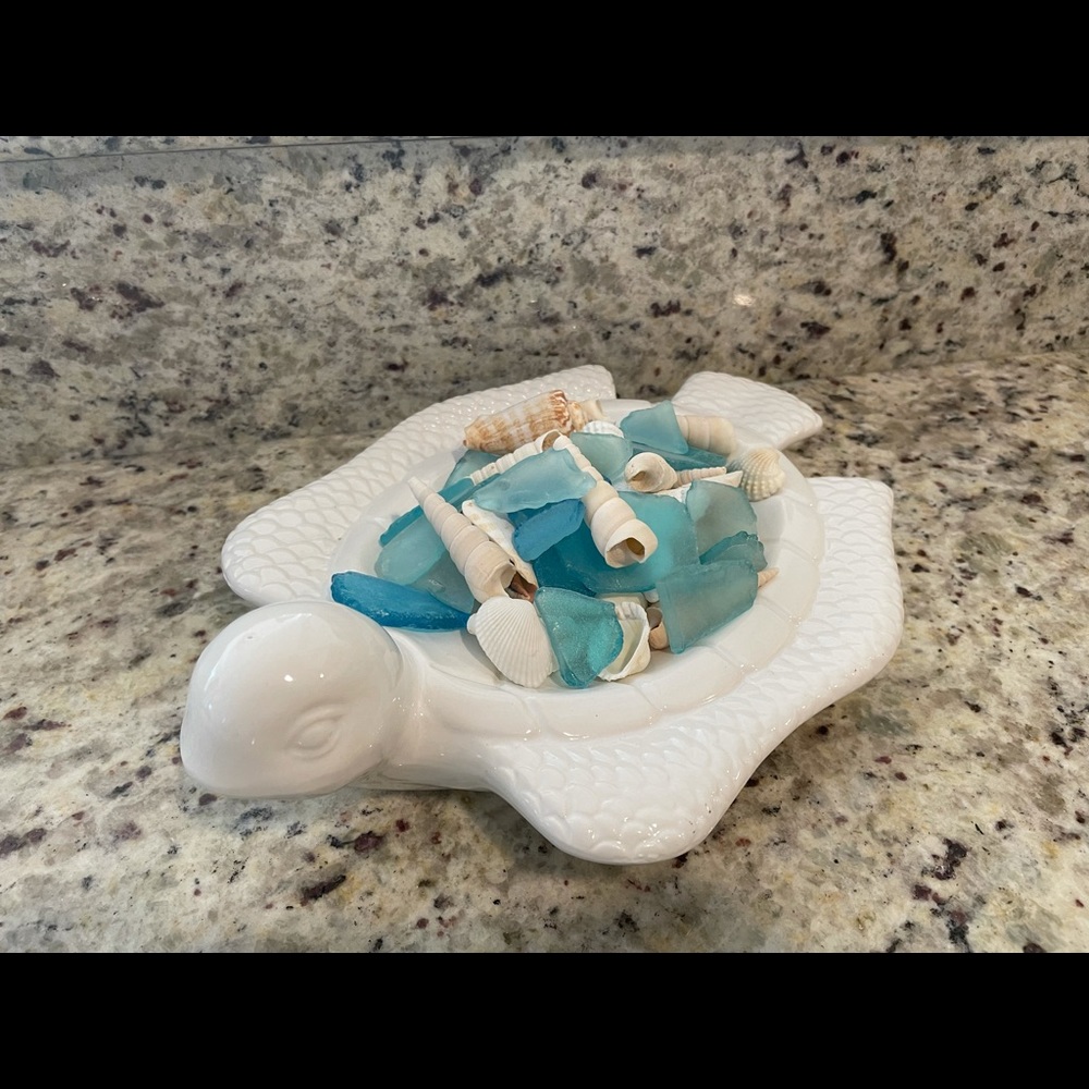 Porcelain, Sea glass, and Seashell Home Décor